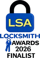 Locksmith Awards 2026 Finalist badge for Locksmith Leeds MobileLS Ltd