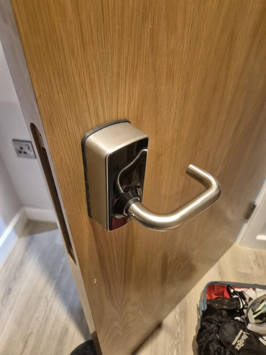 Modern apartment smart lock hardware in Leeds